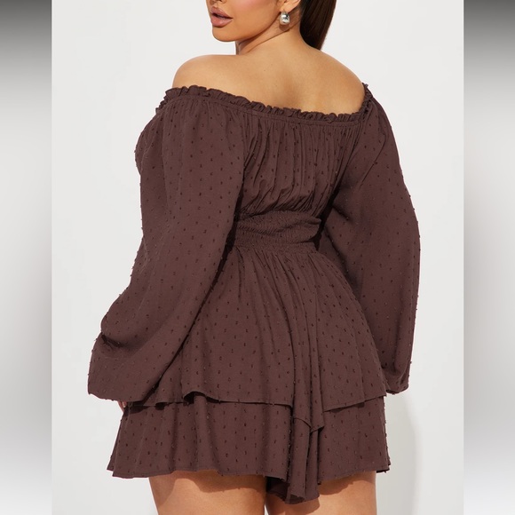 Count On You Romper - Chocolate - Picture 4 of 6